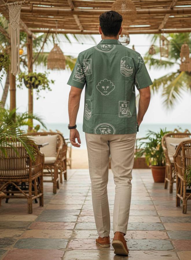 TRULOOM Men Printed Regular Fit Cotton Shirt - Image 3